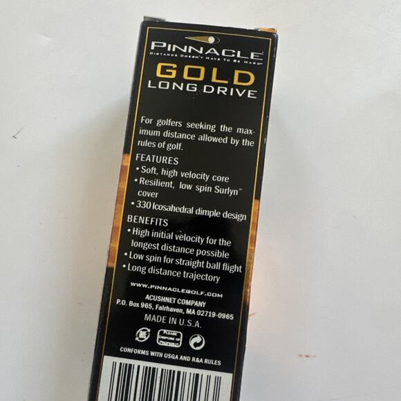 New Pinnacle Gold Long Distance Golf Balls 6 Pack 2 Sleeves EUC - Picture 2 of 10